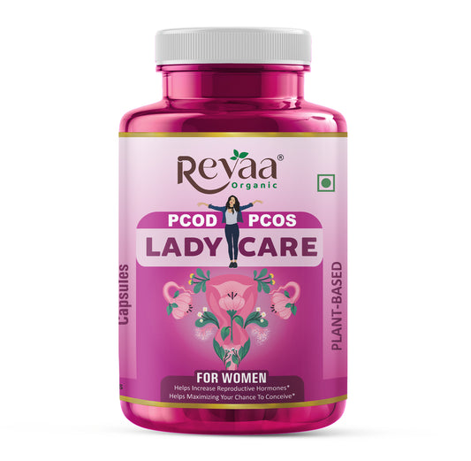 Lady Care Pcod-Pcos Capsule | Helps Manage Period Cramps, Stress, Mood Swings, Hormonal Headache (90 Caps)